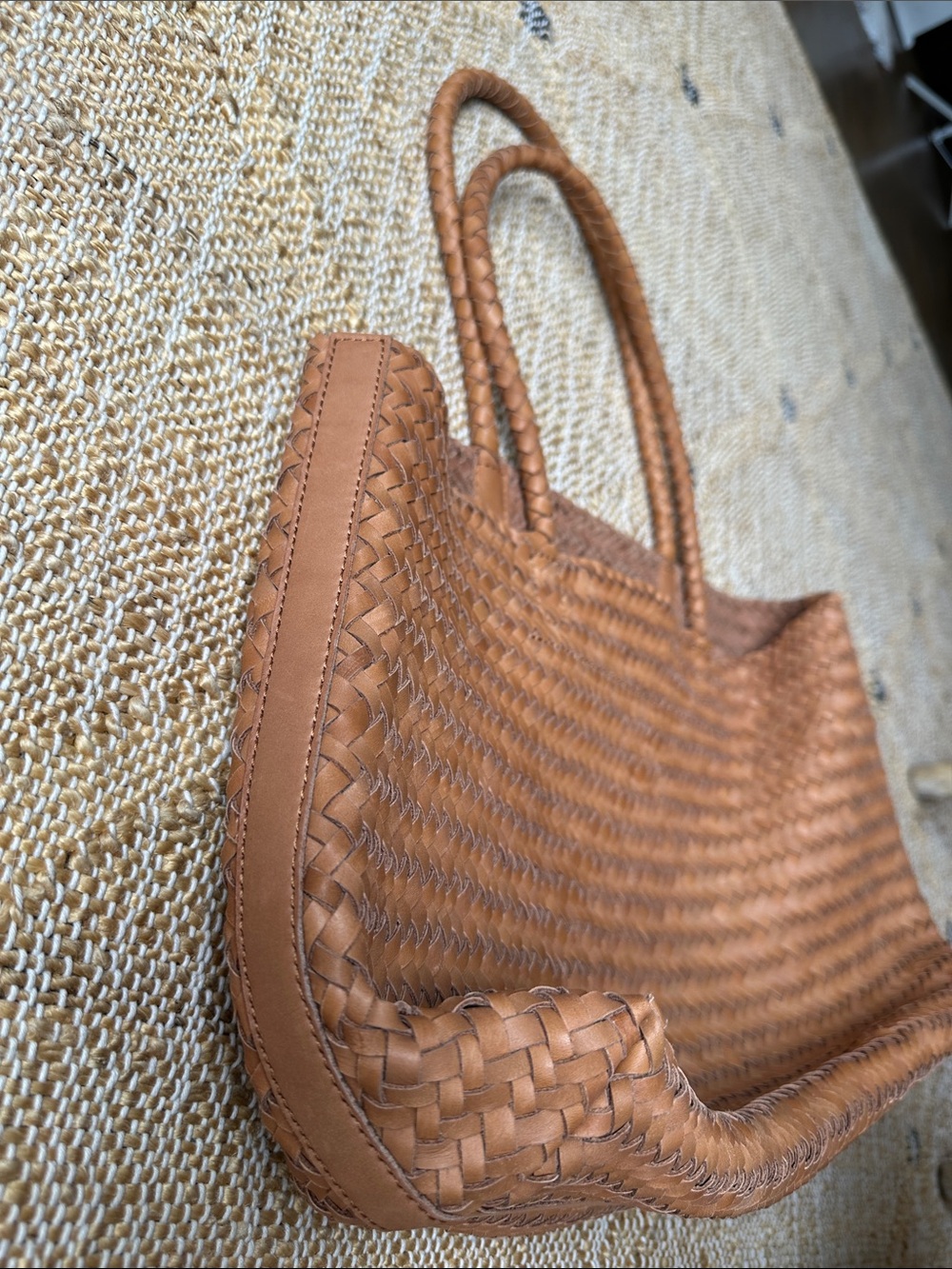 Madewell Woven Leather Tote in Brown - Picture 6 of 8